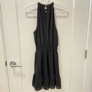 Aritzia Wilfred mini halter dress in black. Size XS. EUC.